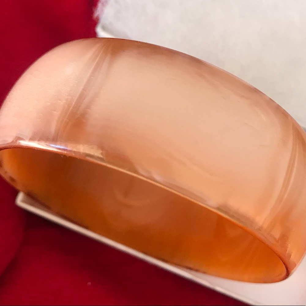 VINTAGE Frosted bangle rust